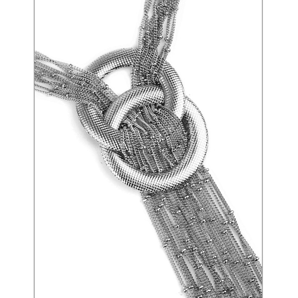 Brand New Silver Hematite Statement Necklace - Picture 7 of 7